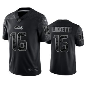 Tyler Lockett Seattle Seahawks Black Reflective Limited Jersey - Men's