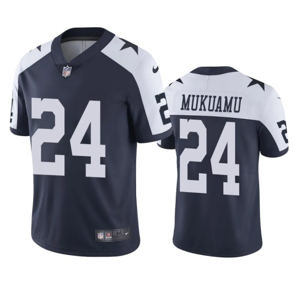 Israel Mukuamu Dallas Cowboys Navy Alternate Vapor Limited Jersey - Men's