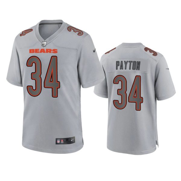 Walter Payton Chicago Bears Gray Atmosphere Fashion Game Jersey
