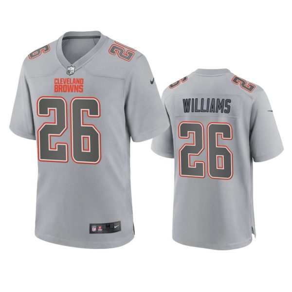 Greedy Williams Cleveland Browns Gray Atmosphere Fashion Game Jersey