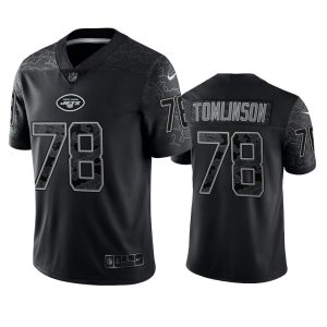 Laken Tomlinson New York Jets Black Reflective Limited Jersey - Men's