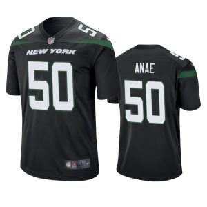 Bradlee Anae New York Jets Black Game Jersey