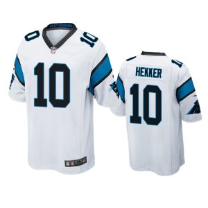 Johnny Hekker Carolina Panthers White Game Jersey