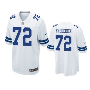 Travis Frederick Dallas Cowboys White Game Jersey