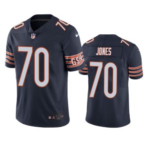 Braxton Jones Chicago Bears Navy Vapor Limited Jersey