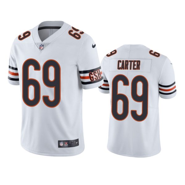 Ja'Tyre Carter Chicago Bears White Vapor Limited Jersey