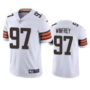 Perrion Winfrey Cleveland Browns White Vapor Limited Jersey