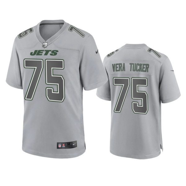 Alijah Vera-Tucker New York Jets Gray Atmosphere Fashion Game Jersey