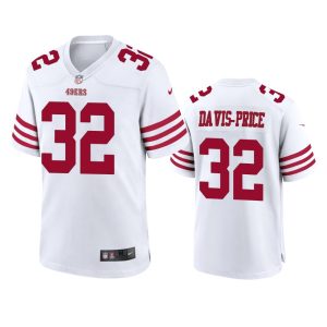 Tyrion Davis-Price San Francisco 49ers White Game Jersey