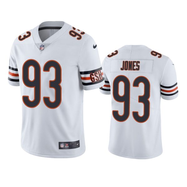 Justin Jones Chicago Bears White Vapor Limited Jersey