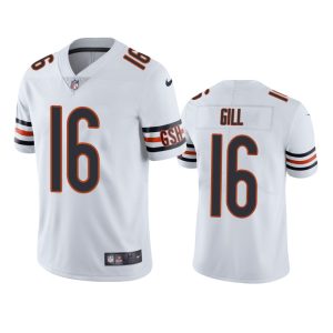 Trenton Gill Chicago Bears White Vapor Limited Jersey