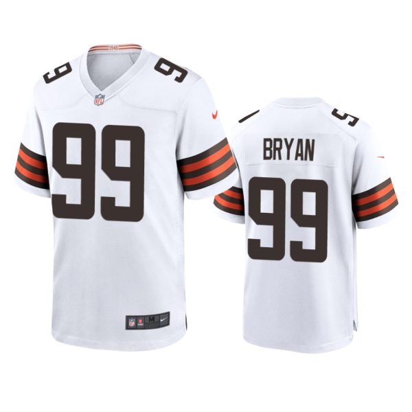 Taven Bryan Cleveland Browns White Game Jersey