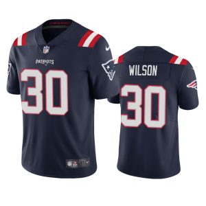 Mack Wilson New England Patriots Navy Vapor Limited Jersey