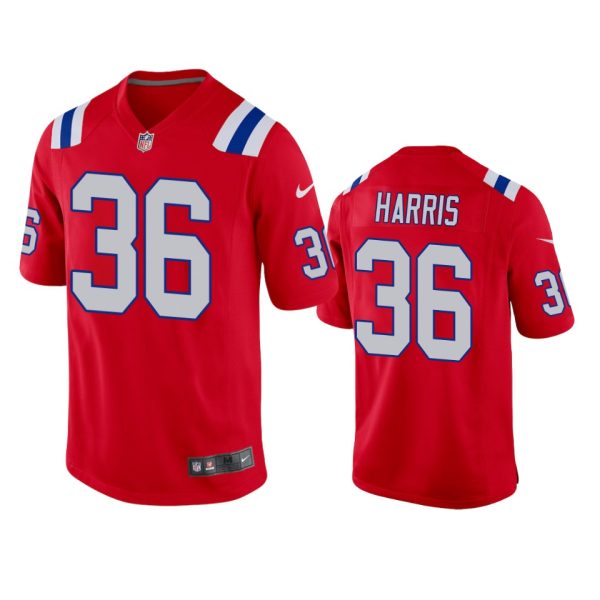 Kevin Harris New England Patriots Red Alternate Game Jersey