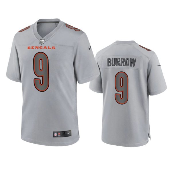 Joe Burrow Cincinnati Bengals Gray Atmosphere Fashion Game Jersey