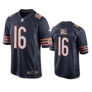 Trenton Gill Chicago Bears Navy Game Jersey