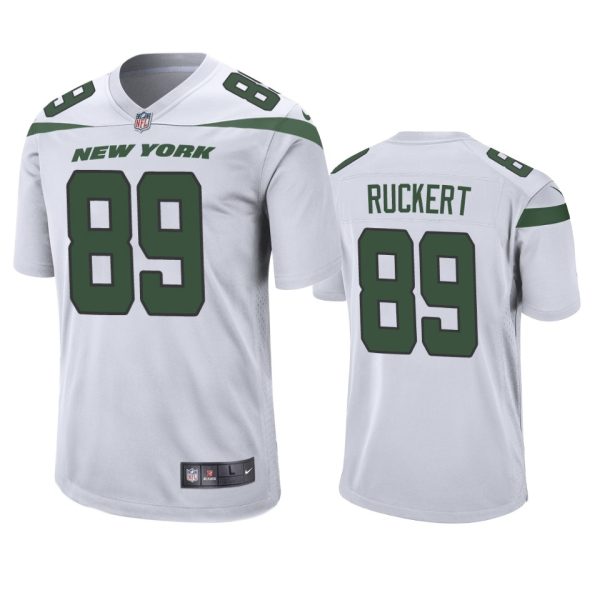 Jeremy Ruckert New York Jets White Game Jersey