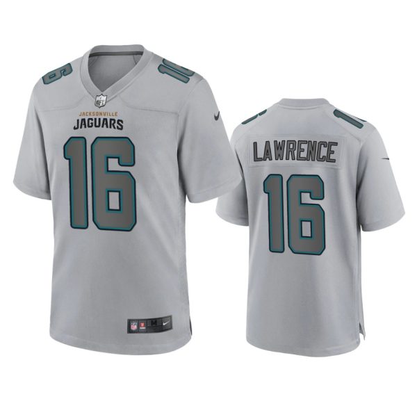 Trevor Lawrence Jacksonville Jaguars Gray Atmosphere Fashion Game Jersey