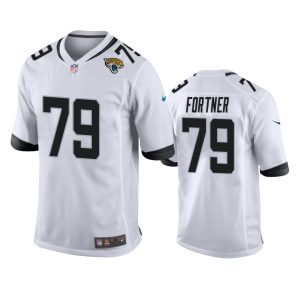 Luke Fortner Jacksonville Jaguars White Game Jersey