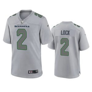 Drew Lock Seattle Seahawks Gray Atmosphere Fashion Game Jersey