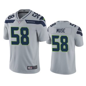 Tanner Muse Seattle Seahawks Gray Vapor Limited Jersey