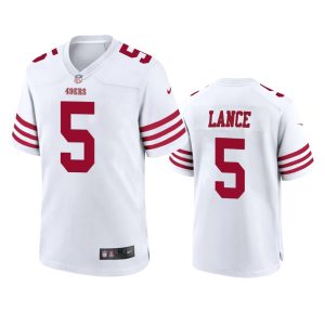 Trey Lance San Francisco 49ers White Game Jersey