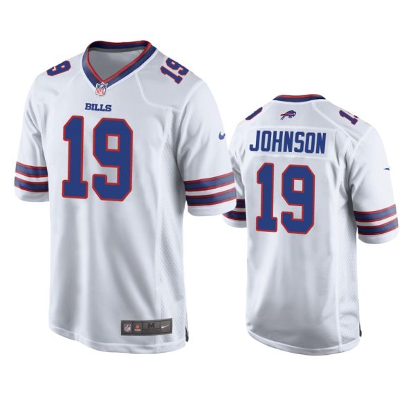 KeeSean Johnson Buffalo Bills White Game Jersey