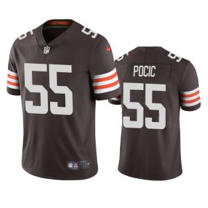 Ethan Pocic Cleveland Browns Brown Vapor Limited Jersey