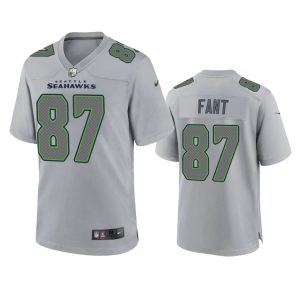 Noah Fant Seattle Seahawks Gray Atmosphere Fashion Game Jersey