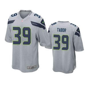 Teez Tabor Seattle Seahawks Gray Game Jersey