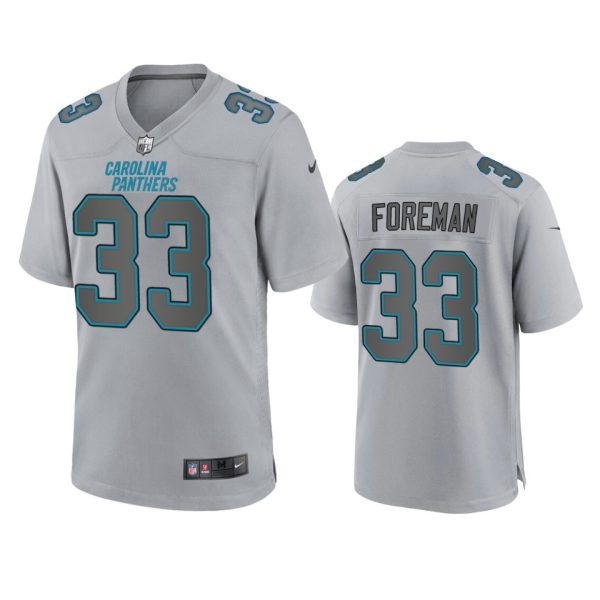 D'Onta Foreman Carolina Panthers Gray Atmosphere Fashion Game Jersey