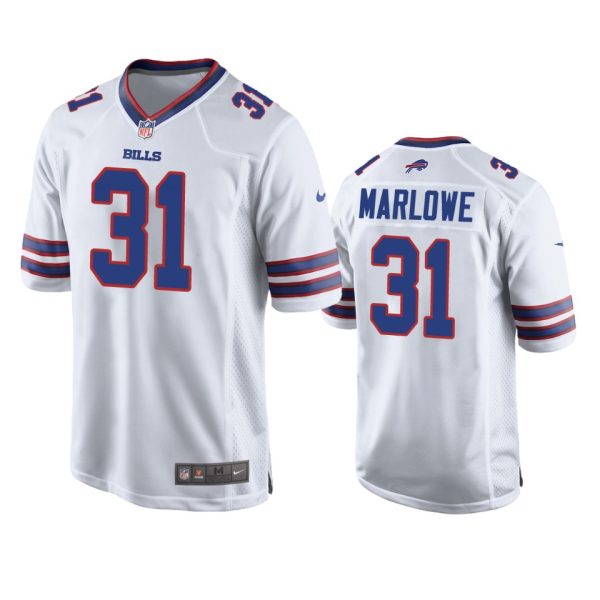 Dean Marlowe Buffalo Bills White Game Jersey