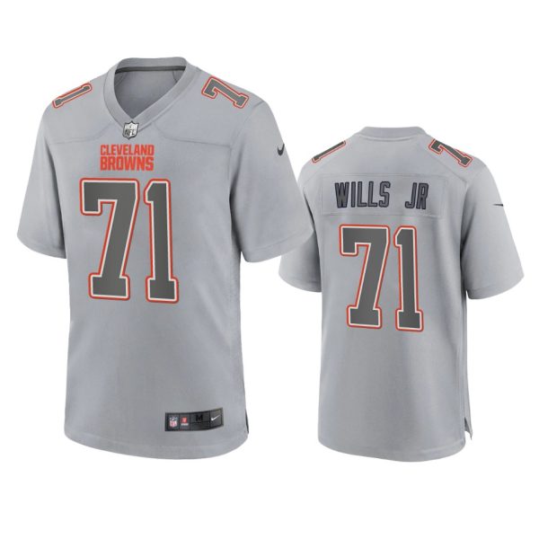Jedrick Wills Cleveland Browns Gray Atmosphere Fashion Game Jersey