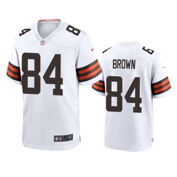 Pharaoh Brown Cleveland Browns White Game Jersey