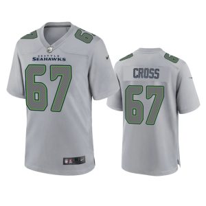 Charles Cross Seattle Seahawks Gray Atmosphere Fashion Game Jersey