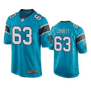 Austin Corbett Carolina Panthers Blue Game Jersey