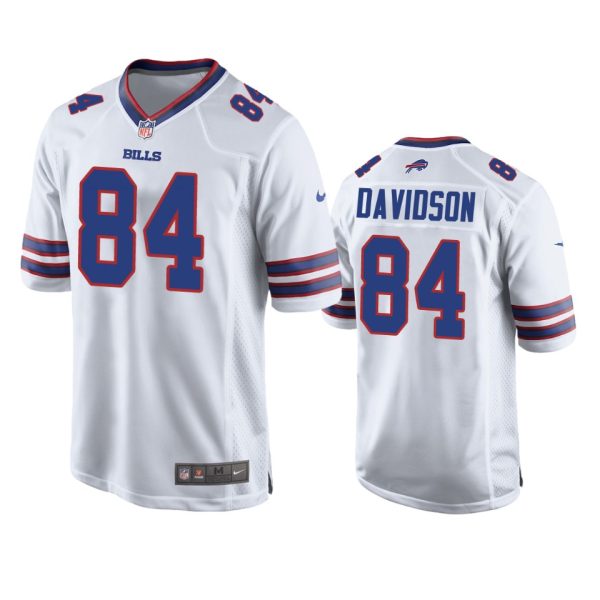 Zach Davidson Buffalo Bills White Game Jersey