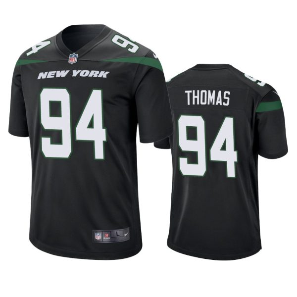 Solomon Thomas New York Jets Black Game Jersey