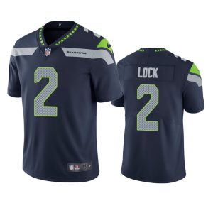 Drew Lock Seattle Seahawks Navy Vapor Limited Jersey