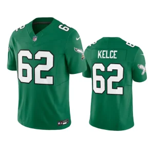 Jason Kelce Philadelphia Eagles Kelly Green Alternate Limited Jersey