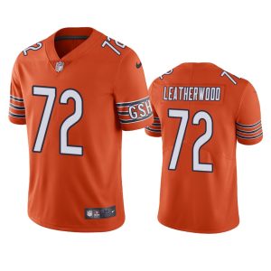 Alex Leatherwood Chicago Bears Orange Vapor Limited Jersey