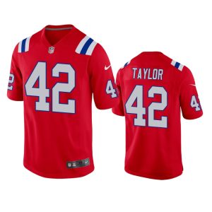 J.J. Taylor New England Patriots Red Alternate Game Jersey