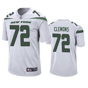 Micheal Clemons New York Jets White Game Jersey