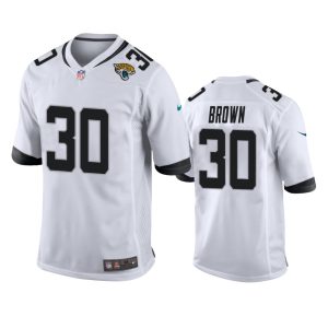 Montaric Brown Jacksonville Jaguars White Game Jersey