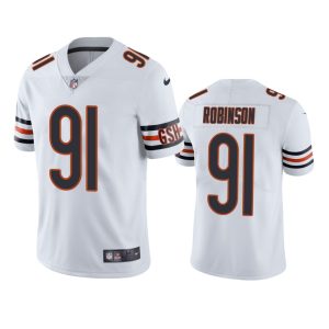 Dominique Robinson Chicago Bears White Vapor Limited Jersey