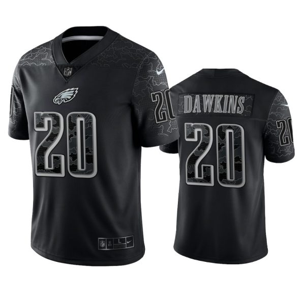 Brian Dawkins Philadelphia Eagles Black Reflective Limited Jersey