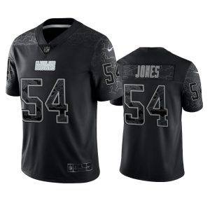 Deion Jones Cleveland Browns Black Reflective Limited Jersey