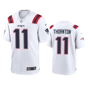 Tyquan Thornton New England Patriots White Game Jersey