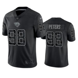 Corey Peters Jacksonville Jaguars Black Reflective Limited Jersey