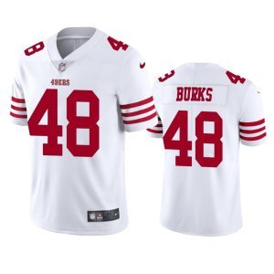 Oren Burks San Francisco 49ers White Vapor Limited Jersey